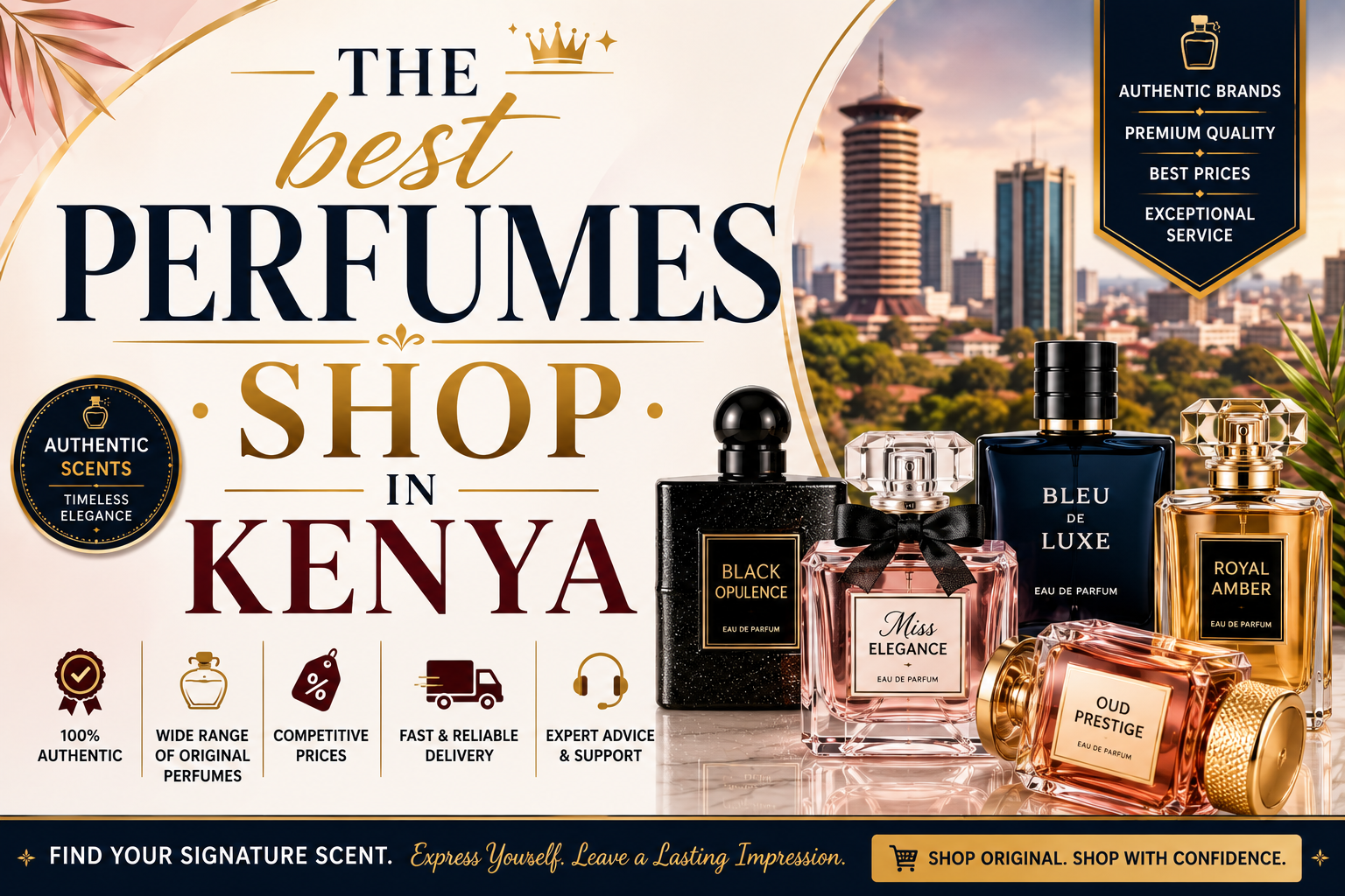 Finding The best perfumes shop in Kenya is one of the most important decisions for anyone looking to purchase authentic fragrances that combine exceptional quality, long-lasting performance, and excellent value for money. Whether you are shopping for your first designer perfume, expanding your personal fragrance collection, or searching for the perfect gift for a loved one, The best perfumes shop in Kenya offers an extensive range of genuine perfumes from some of the world's most respected fragrance houses. Customers who choose The best perfumes shop in Kenya enjoy the confidence of buying authentic products sourced from authorized distributors, ensuring every bottle delivers the original scent profile, superior longevity, and premium quality expected from luxury and designer fragrances. From timeless classics to the latest fragrance launches, The best perfumes shop in Kenya continues to meet the growing demand for original perfumes among men, women, and fragrance enthusiasts across the country. One of the biggest reasons shoppers choose The best perfumes shop in Kenya is the wide selection of fragrances available for every personality, occasion, and budget. Whether you love fresh citrus perfumes, elegant floral fragrances, warm woody scents, rich oriental blends, sweet gourmand perfumes, aquatic fragrances, or sophisticated niche creations, The best perfumes shop in Kenya provides countless options to help you discover your signature scent. Customers can browse luxury perfumes, affordable everyday fragrances, exclusive collections, eau de parfum, eau de toilette, body sprays, perfume oils, gift sets, travel-size bottles, and limited-edition releases, all conveniently available in one trusted destination. The diverse product range offered by The best perfumes shop in Kenya ensures that every customer, regardless of age or fragrance preference, can find a perfume that perfectly matches their lifestyle and personal taste. Authenticity remains one of the most important factors when purchasing fragrances, which is why many shoppers rely on The best perfumes shop in Kenya to avoid counterfeit products that often disappoint in quality and longevity. Genuine perfumes maintain their carefully crafted scent composition from the opening notes to the dry down, providing a luxurious fragrance experience that lasts throughout the day. The best perfumes shop in Kenya works with trusted suppliers and authorized distributors to guarantee that every perfume sold is factory sealed, original, and produced according to the highest international quality standards. This commitment to authenticity has earned The best perfumes shop in Kenya the trust of professionals, collectors, gift buyers, and perfume lovers who appreciate premium fragrances and dependable customer service. In addition to offering authentic products, The best perfumes shop in Kenya provides a convenient shopping experience both online and in-store. Customers can easily browse hundreds of fragrance options, compare prices, read detailed product descriptions, check customer reviews, and receive personalized recommendations from knowledgeable fragrance experts. Many shoppers appreciate that The best perfumes shop in Kenya offers secure payment options, fast nationwide delivery, professional customer support, attractive gift packaging, and flexible return policies that make shopping simple and stress-free. Whether you live in a major city or a smaller town, The best perfumes shop in Kenya makes it possible to access premium fragrances without compromising on quality or convenience. Another reason why customers consistently choose The best perfumes shop in Kenya is the competitive pricing available across a wide variety of perfume brands. Seasonal promotions, exclusive discounts, loyalty rewards, and special gift offers allow shoppers to purchase premium fragrances at affordable prices while still enjoying guaranteed authenticity. Whether you are looking for luxury perfumes for special occasions, everyday office fragrances, romantic evening scents, fresh summer perfumes, or elegant signature fragrances for year-round wear, The best perfumes shop in Kenya offers products suitable for every lifestyle and budget. Customers can also find matching body lotions, deodorants, shower gels, and fragrance gift sets that enhance the overall perfume experience. As more consumers become aware of the importance of buying genuine fragrances, The best perfumes shop in Kenya continues to set the standard for quality, reliability, and customer satisfaction. From internationally recognized designer brands to exclusive niche perfume collections, every fragrance is carefully selected to meet the expectations of customers seeking authenticity and luxury. Before making your next fragrance purchase, consider product selection, customer reviews, pricing, authenticity guarantees, delivery services, and after-sales support to understand why The best perfumes shop in Kenya remains the preferred destination for perfume lovers across the country. Whether you are searching for an everyday fragrance, a premium luxury scent, a memorable gift, or a timeless signature perfume, The best perfumes shop in Kenya offers the perfect combination of genuine products, exceptional service, competitive prices, and a seamless shopping experience that keeps customers coming back time and time again.